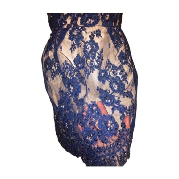 Luxury Designer Couture Glamour Runway Lace Evening Cocktail Prom Party Dress NW - Picture 12 of 16